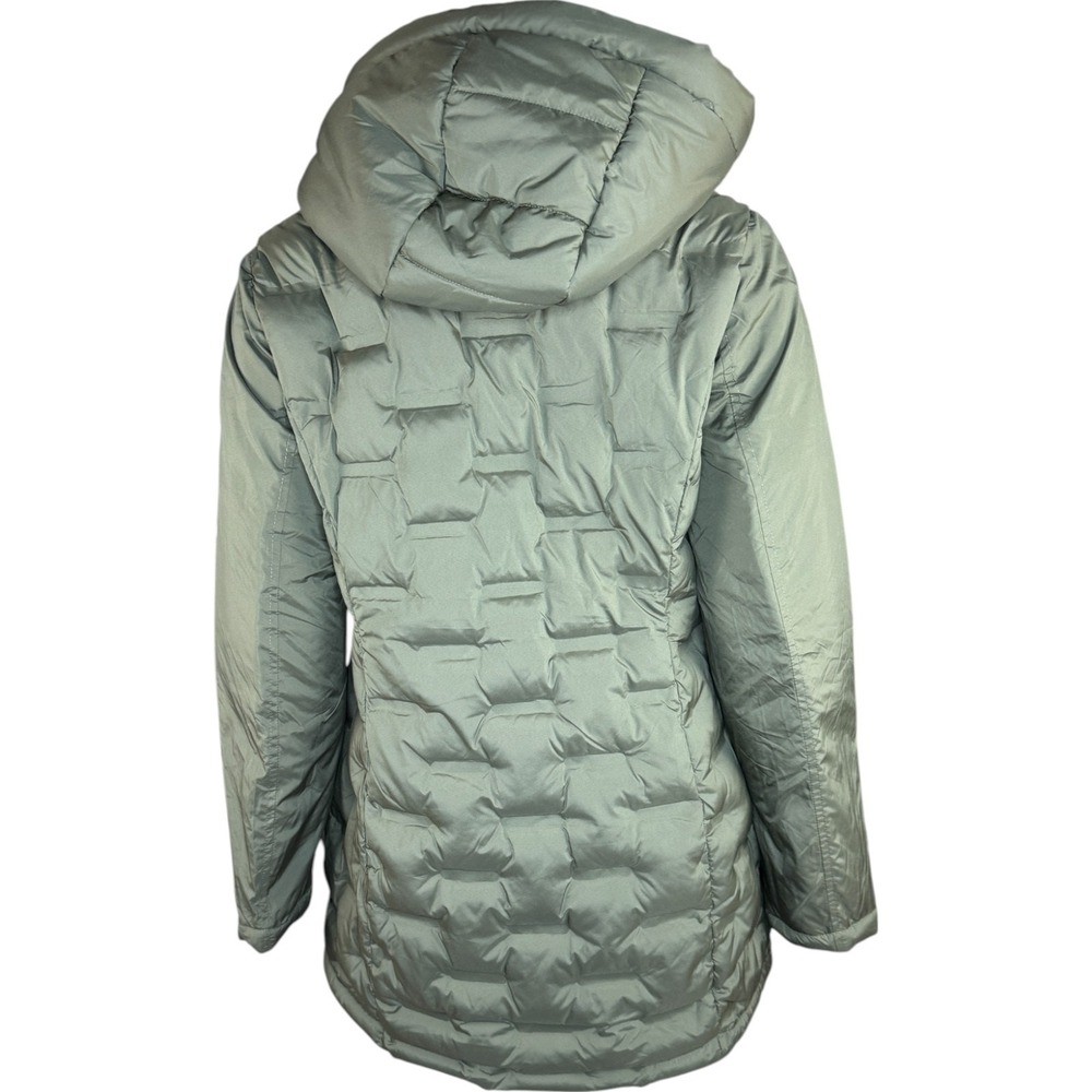 Susan Graver Heat Press Mixed Media Jacket with Hood Olive X-Small NWT - Picture 8 of 15